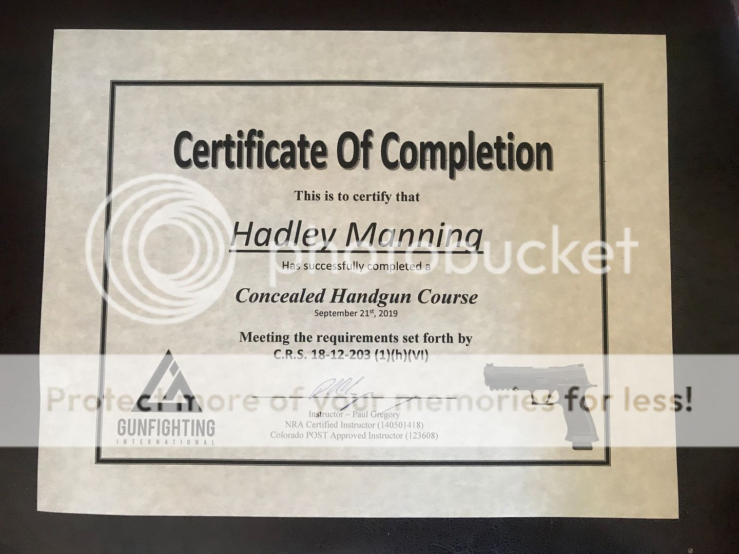 IWF Why I Took a Concealed Carry Handgun Class